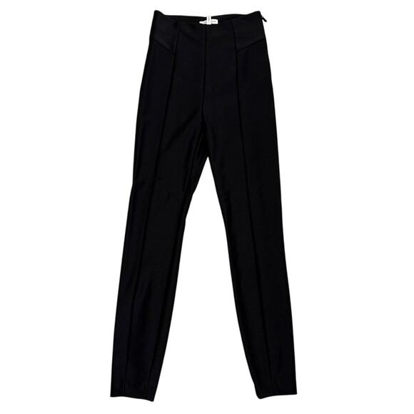 Good American Pants Black Scuba Disco High Waist Compression Skinny Pants Size 1 - Picture 1 of 6